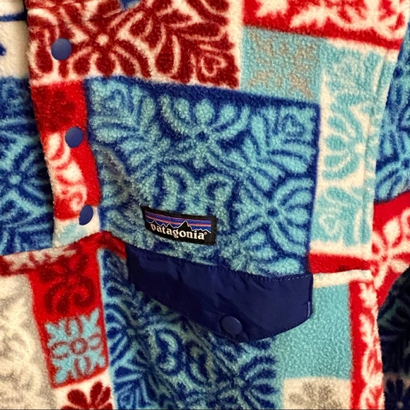 SOLD- Patagonia Synchilla Patchwork T Snap Pullover XS - Picture 4 of 6